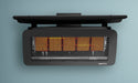 Tungsten Model 500 Gas Fired Radiant Heater, Colour Black with Heat Deflector