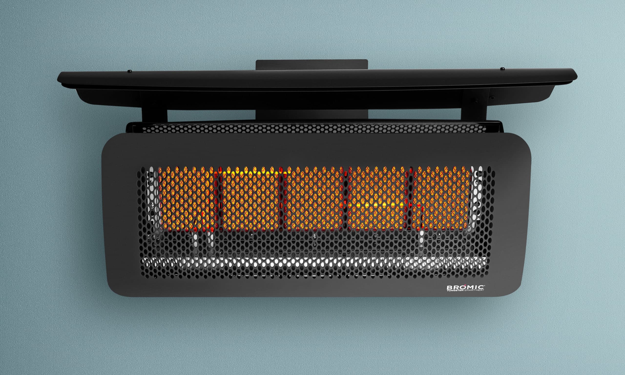 Tungsten Model 500 Gas Fired Radiant Heater, Colour Black with Heat Deflector