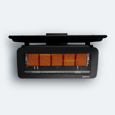 Tungsten Model 500 Gas Fired Radiant Heater, Colour Black with Heat Deflector